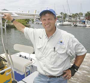 Ralph Brown plans to take his 21-foot flats boat to Germany, accompanied by his brother Robert.