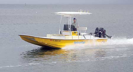 Ralph Brown plans to take his 21-foot flats boat to Germany, accompanied by his brother Robert.